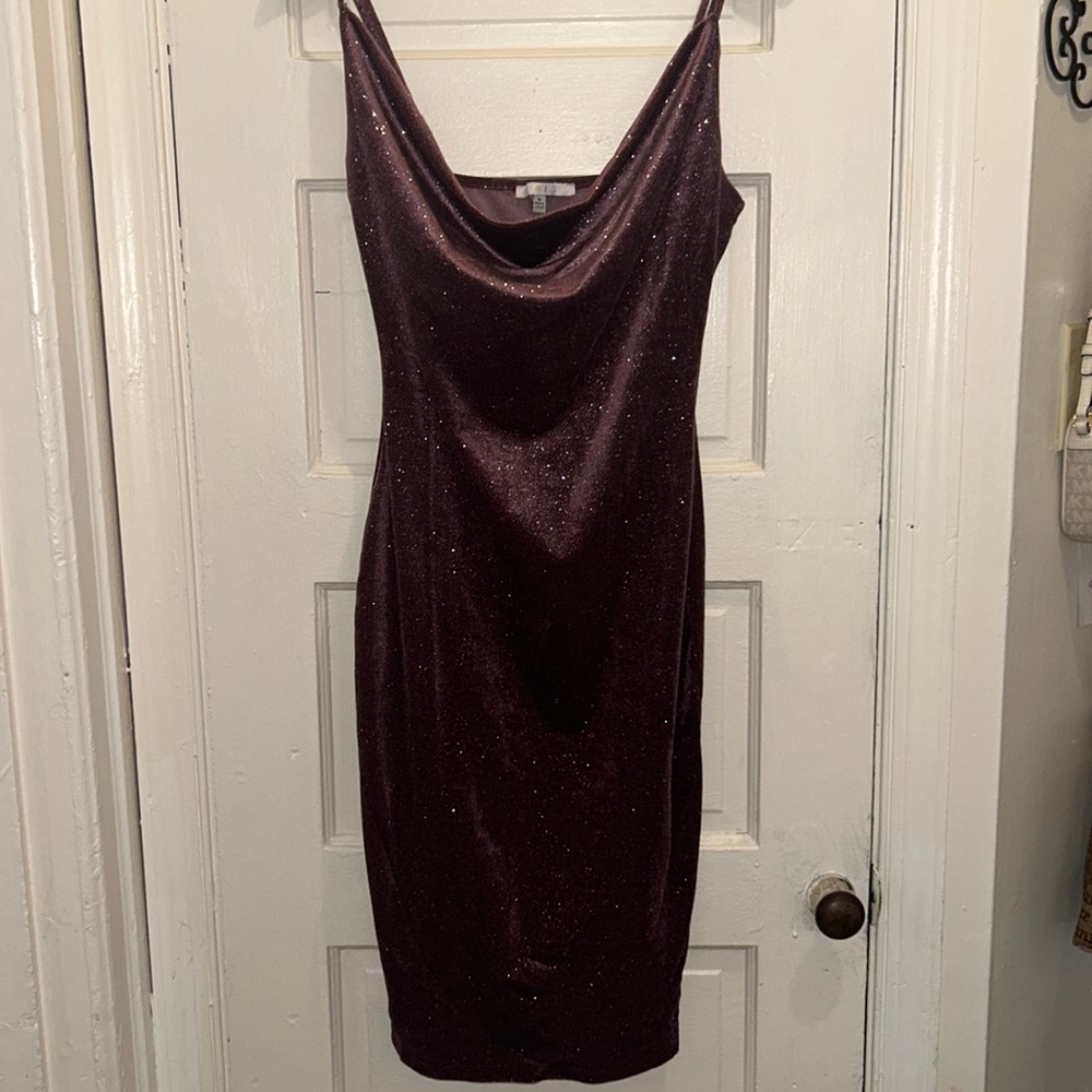 Purple party dress